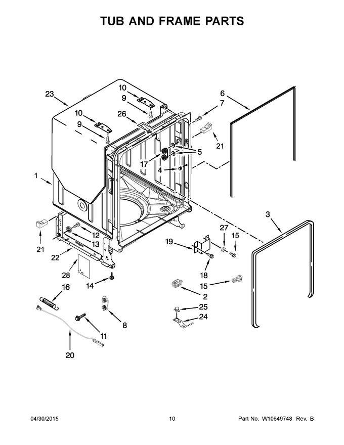 Diagram for WDF750SAYW3