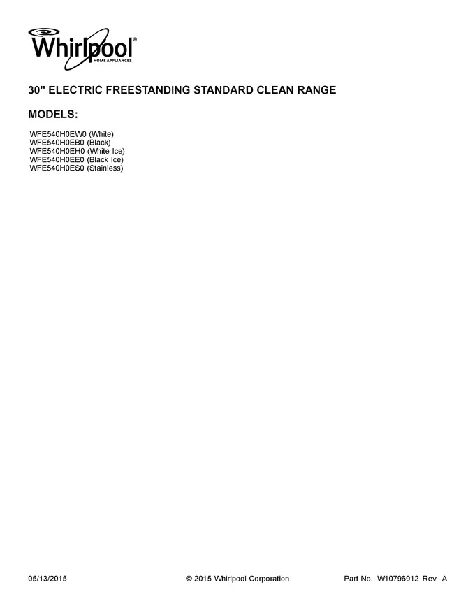 Diagram for WFE540H0ES0