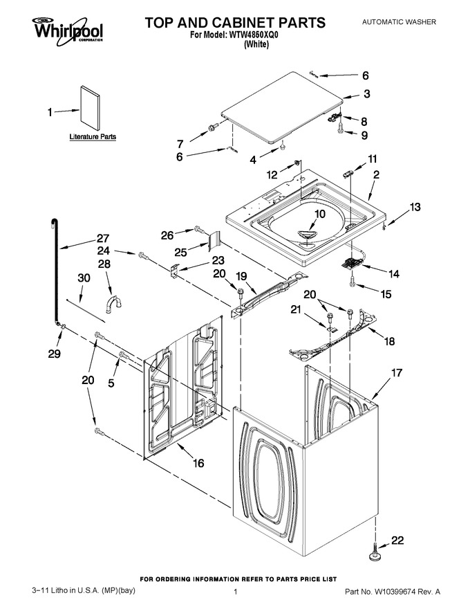 Diagram for WTW4850XQ0