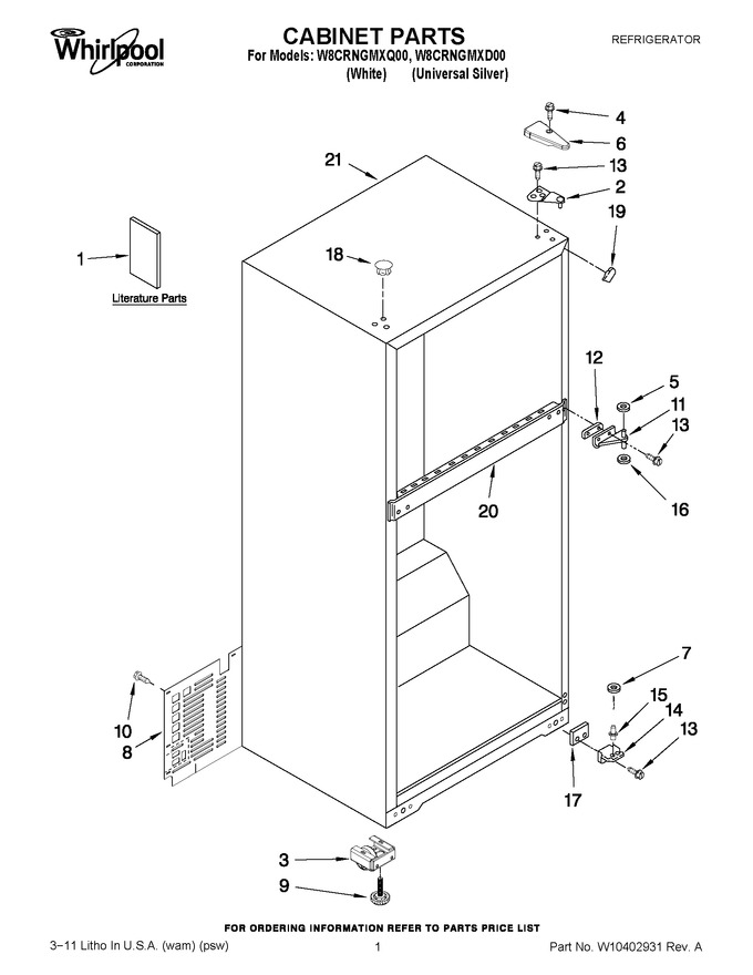 Diagram for W8CRNGMXD00
