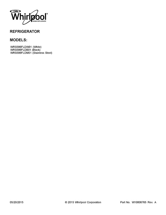 Diagram for WRS586FLDM01