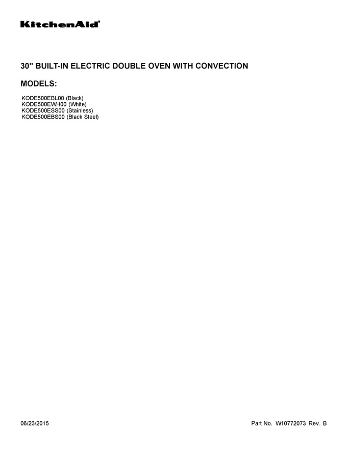 Diagram for KODE500EBL00