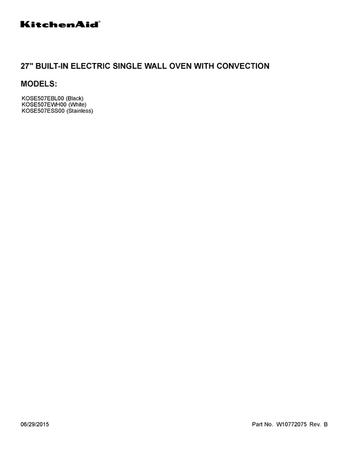 Diagram for KOSE507EBL00