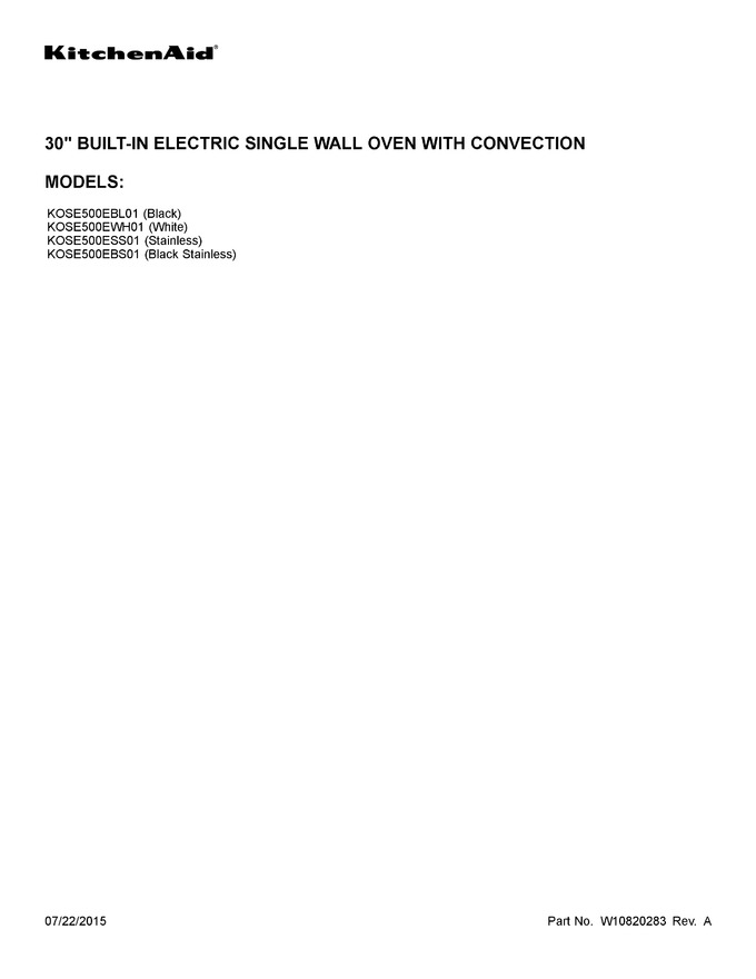 Diagram for KOSE500EBL01