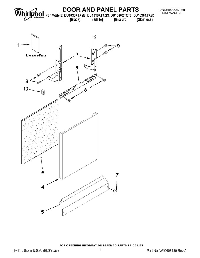 Diagram for DU1030XTXQ3