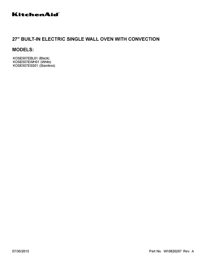 Diagram for KOSE507EWH01