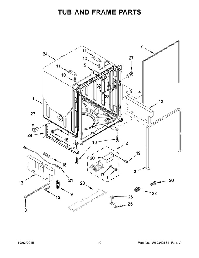 Diagram for KDFE454CSS4