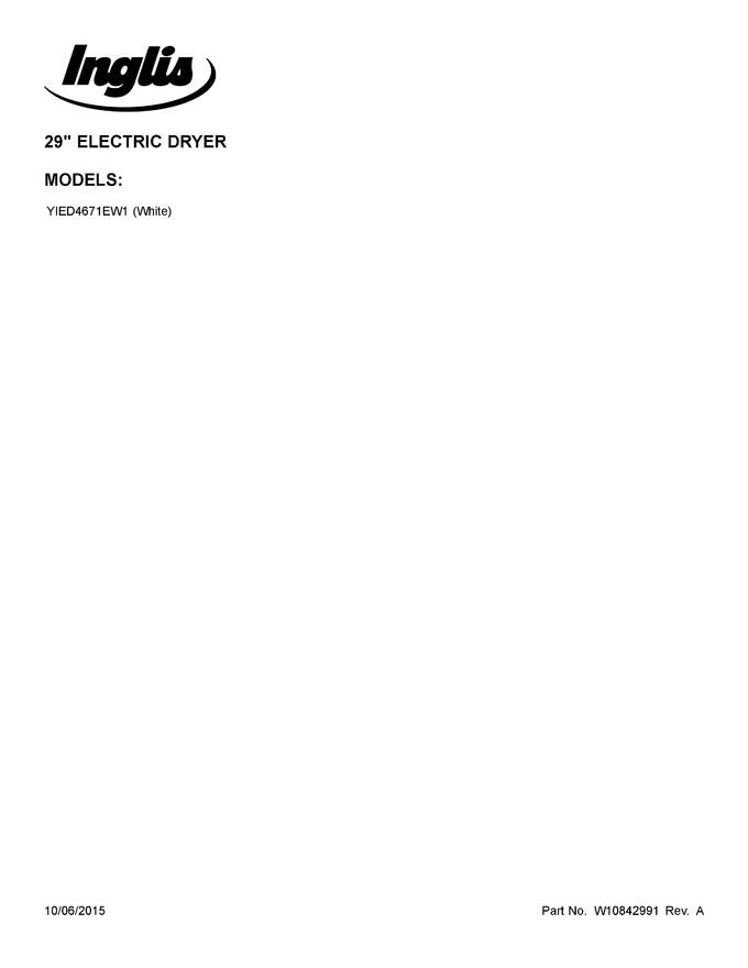 Diagram for YIED4671EW1