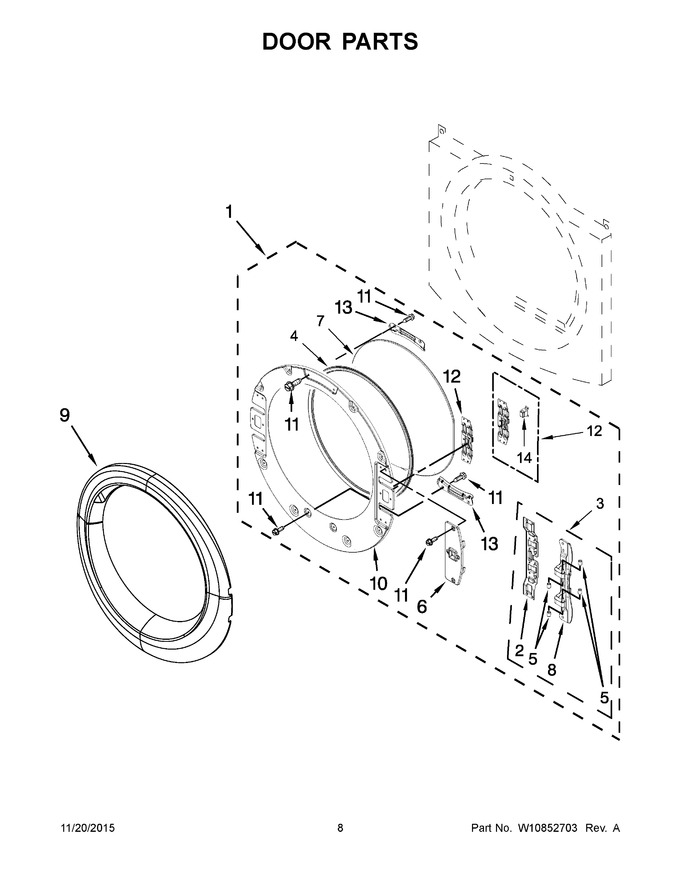 Diagram for WED8740DW1