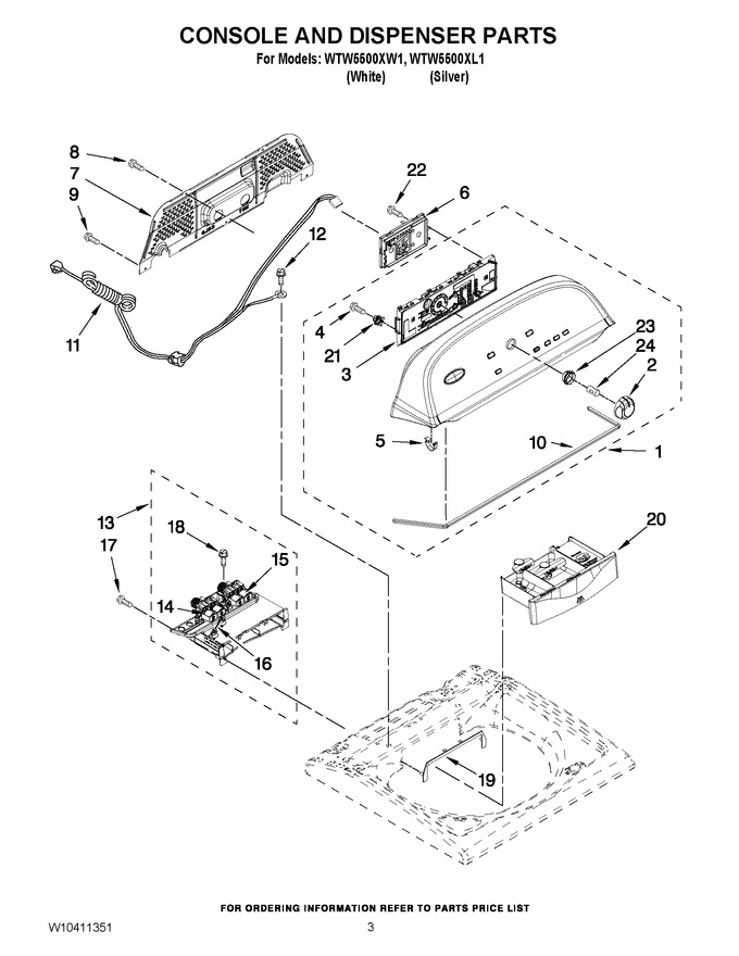 Diagram for WTW5500XW1