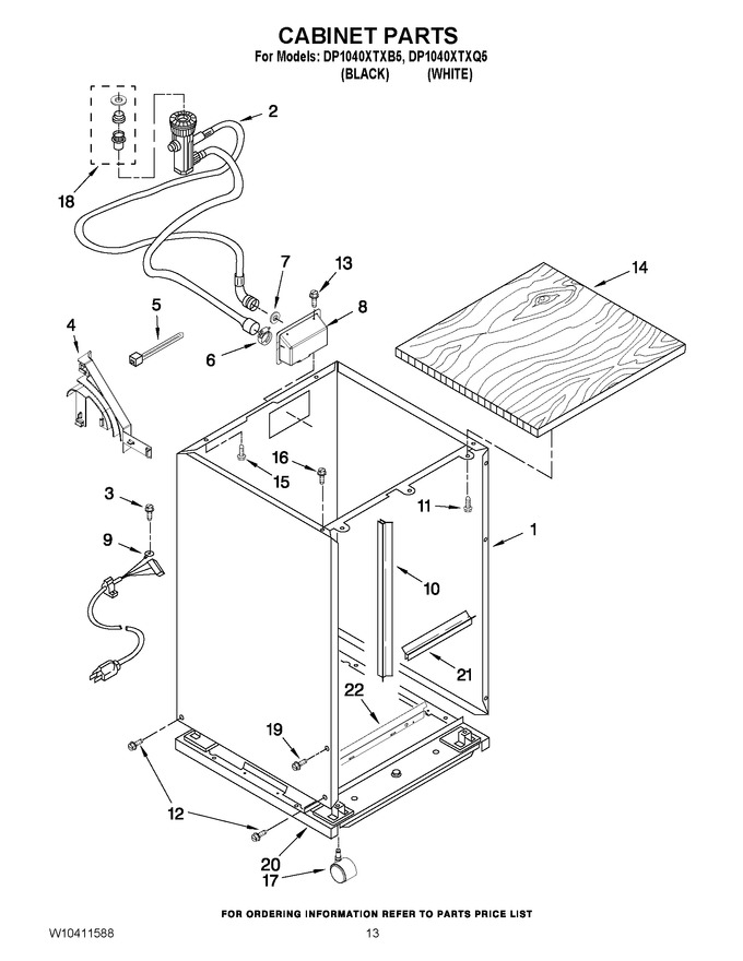Diagram for DP1040XTXB5