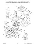 Diagram for 02 - Cooktop, Burner, And Grate Parts