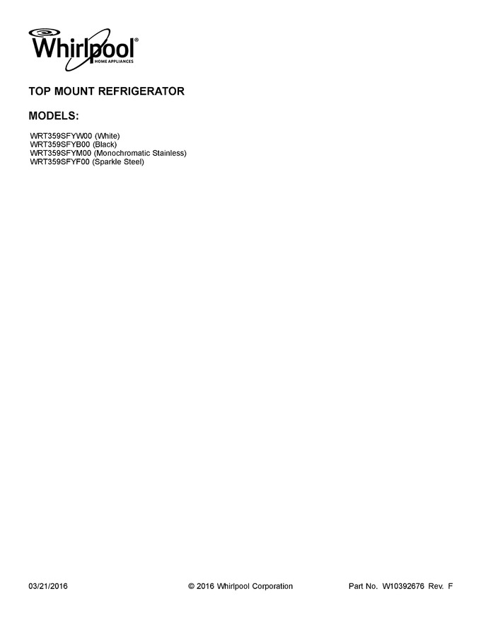 Diagram for WRT359SFYB00