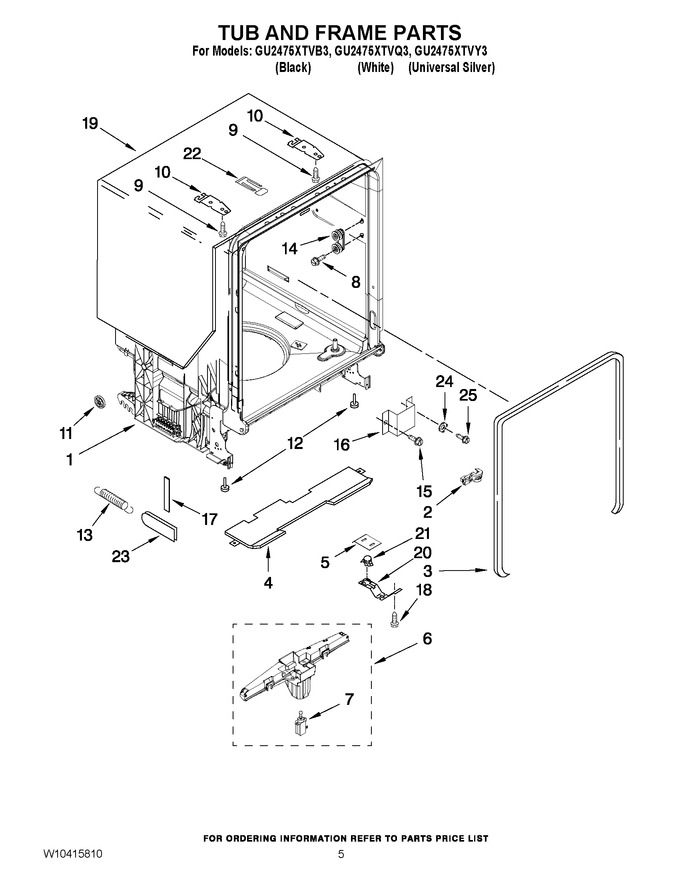 Diagram for GU2475XTVB3
