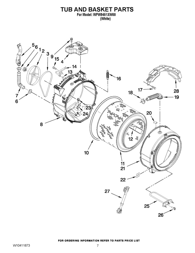 Diagram for WFW9451XW00