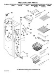 Diagram for 04 - Freezer Liner Parts