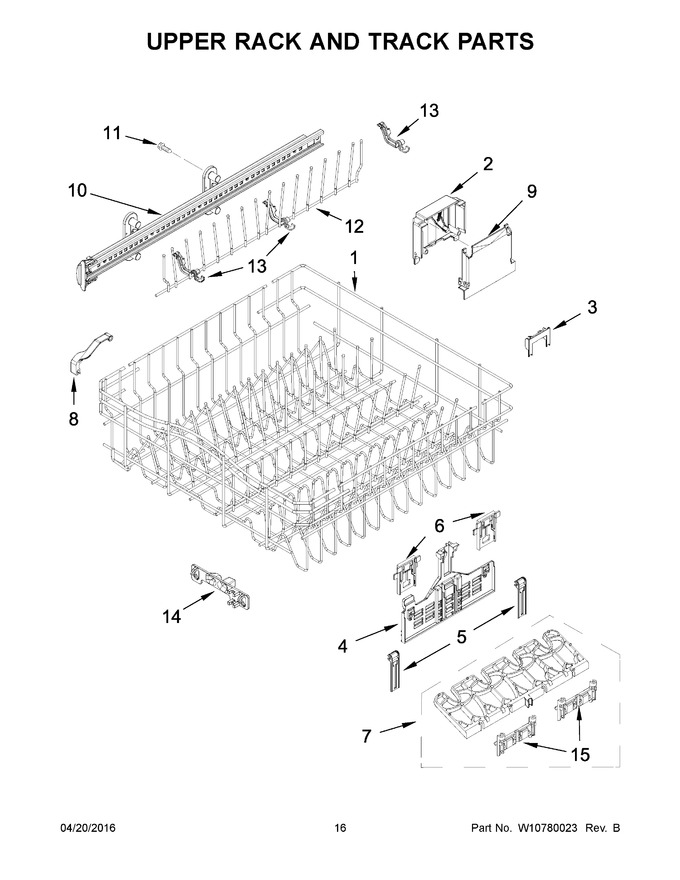 Diagram for WDF760SADW1