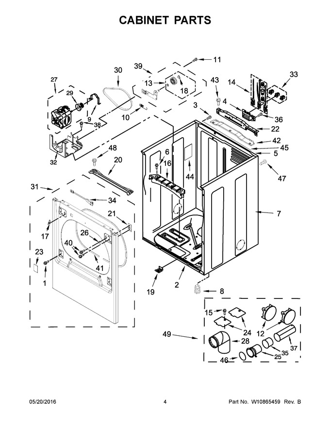 Diagram for WED8500DW3