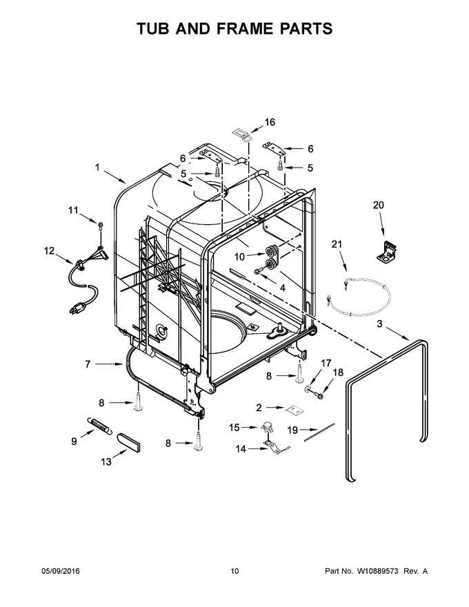 Diagram for WDF121PAFW0