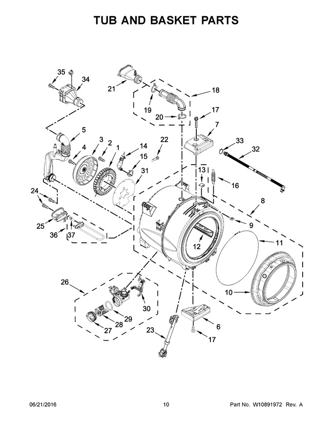 Diagram for WFW8540FW0