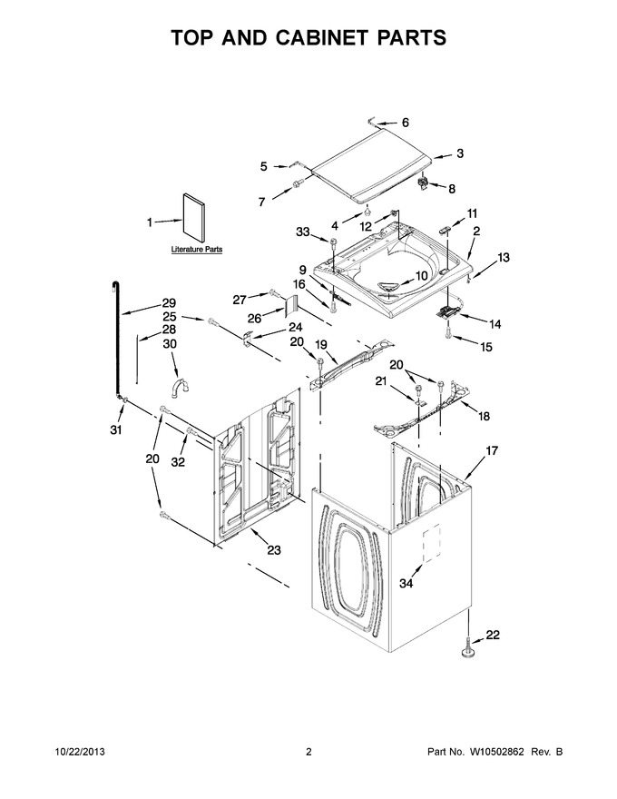 Diagram for WTW5700XW3
