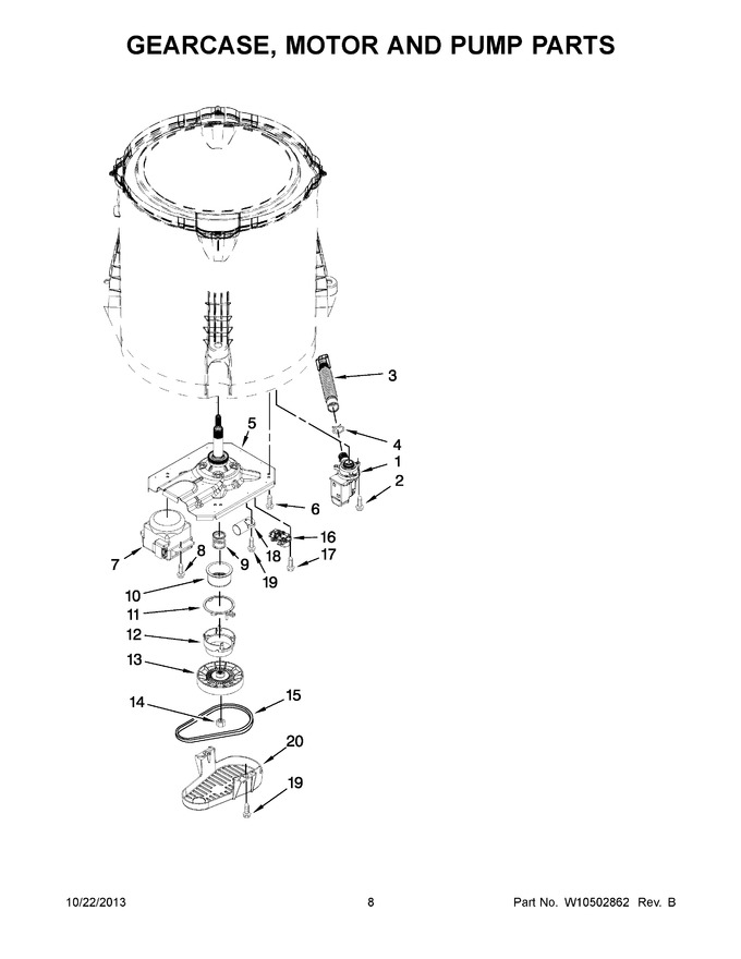 Diagram for WTW5700XW3