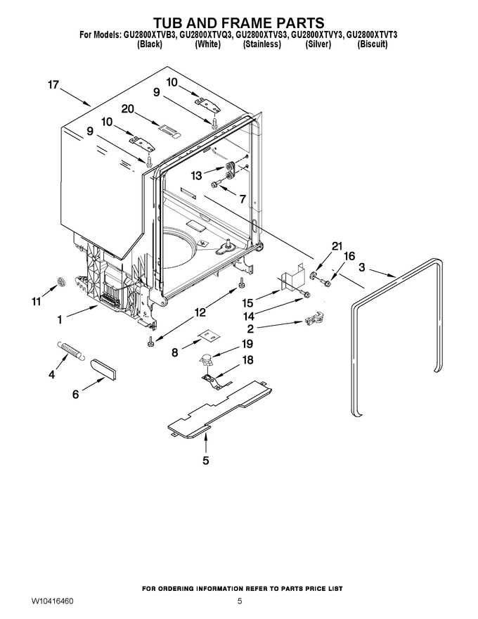 Diagram for GU2800XTVQ3