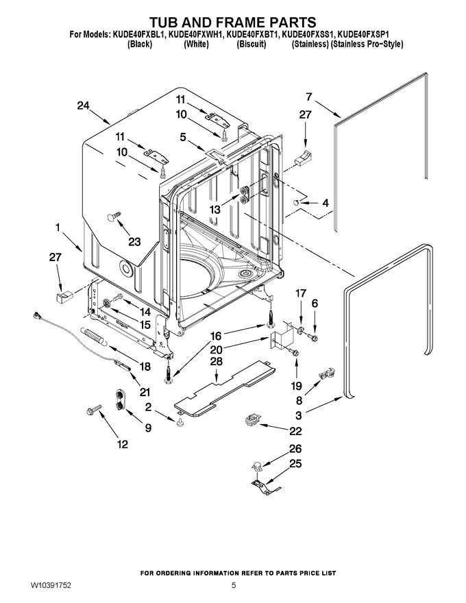 Diagram for KUDE40FXWH1