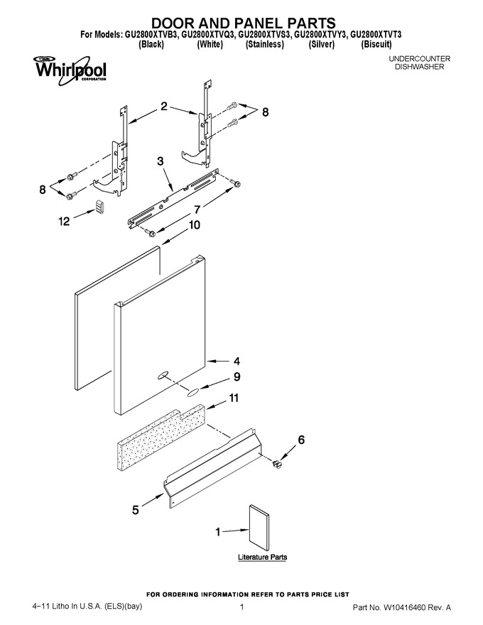 Diagram for GU2800XTVQ3