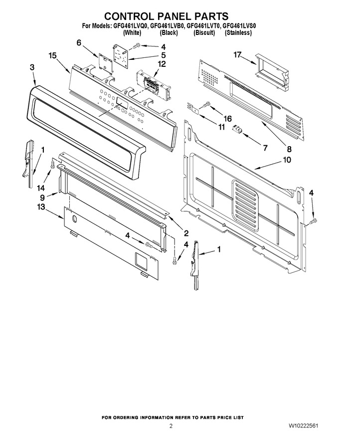 Diagram for GFG461LVT0