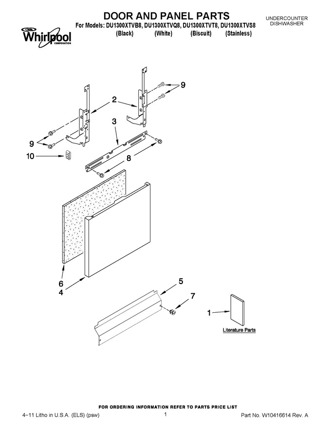 Diagram for DU1300XTVB8