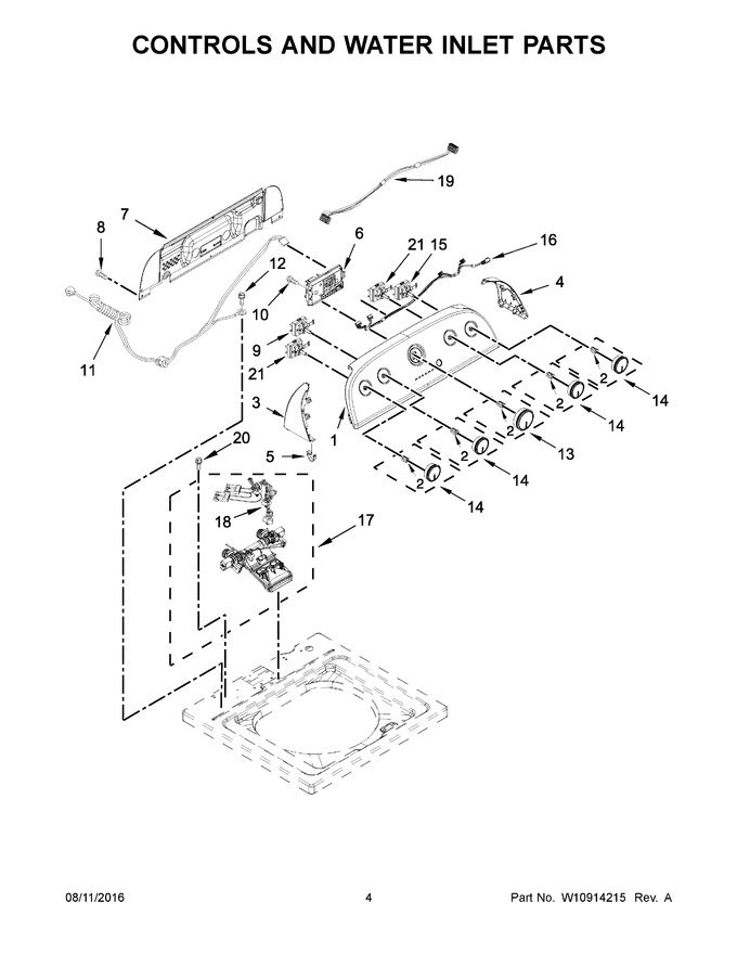 Diagram for WTW4816FW1