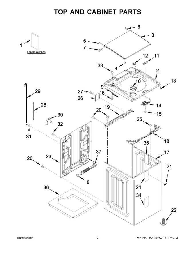 Diagram for WTW8500DW0
