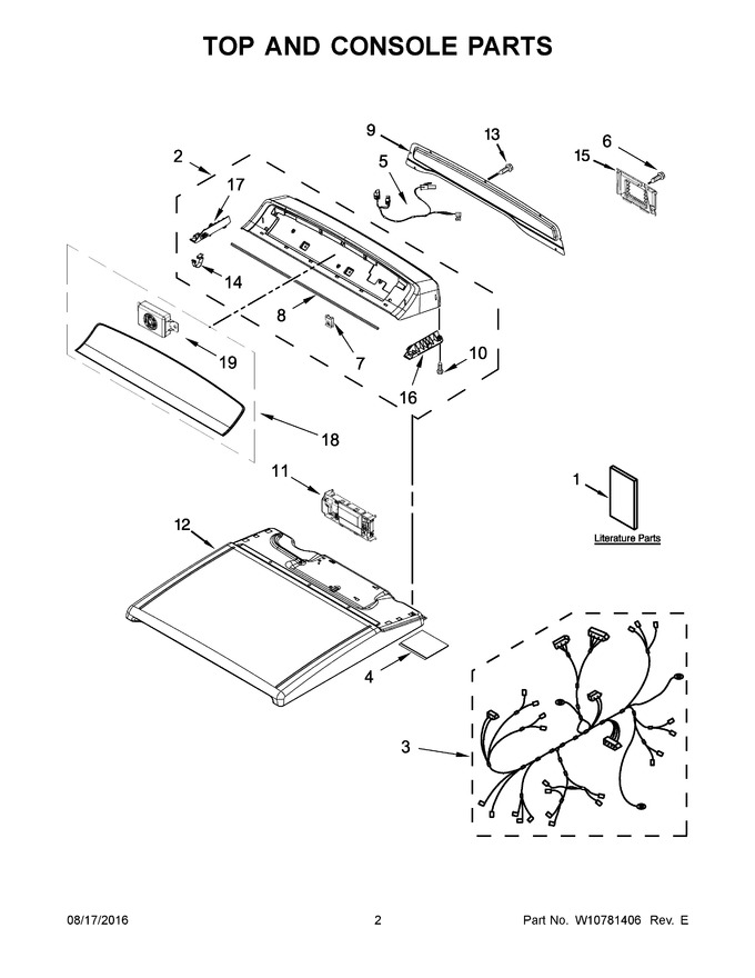 Diagram for WED8500DW1