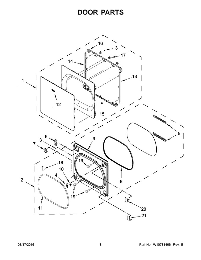 Diagram for WED8500DW1