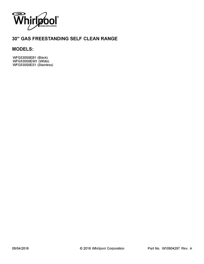 Diagram for WFG530S0EW1