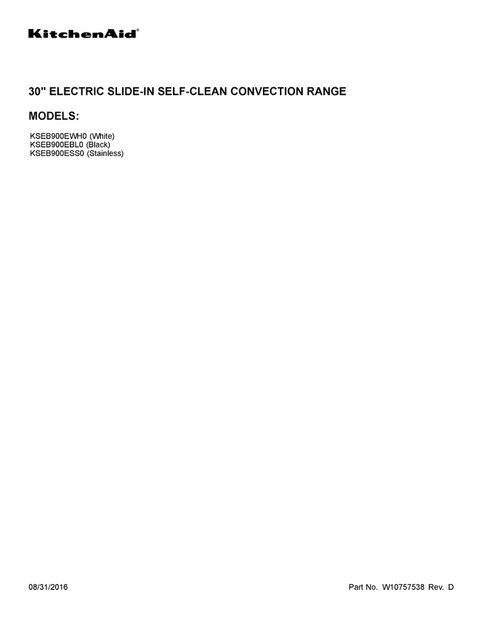 Diagram for KSEB900EWH0