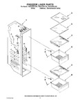Diagram for 04 - Freezer Liner Parts