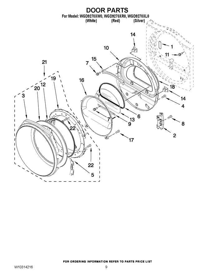 Diagram for WGD9270XR0