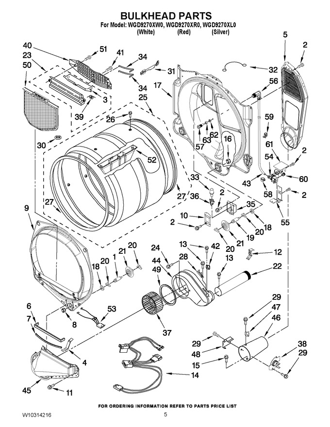 Diagram for WGD9270XW0