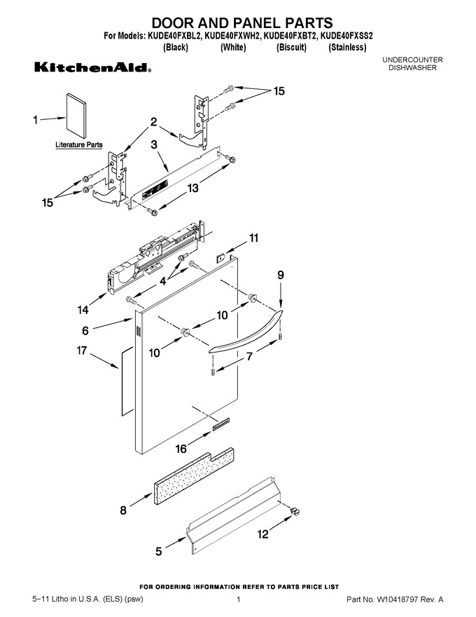 Diagram for KUDE40FXBT2