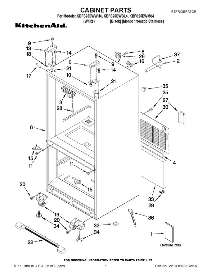 Diagram for KBFS25EWMS4