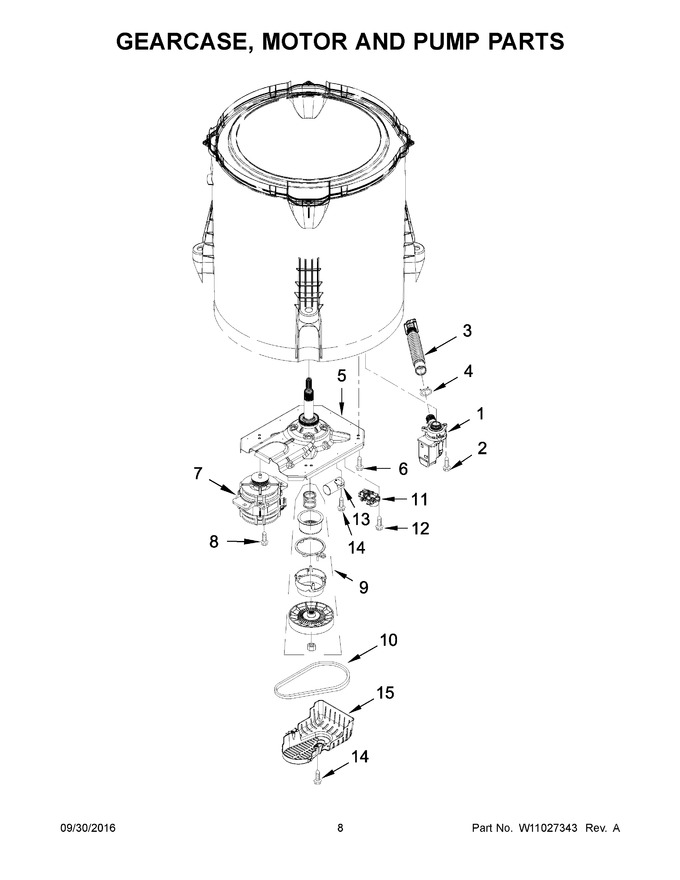 Diagram for WTW4715EW2