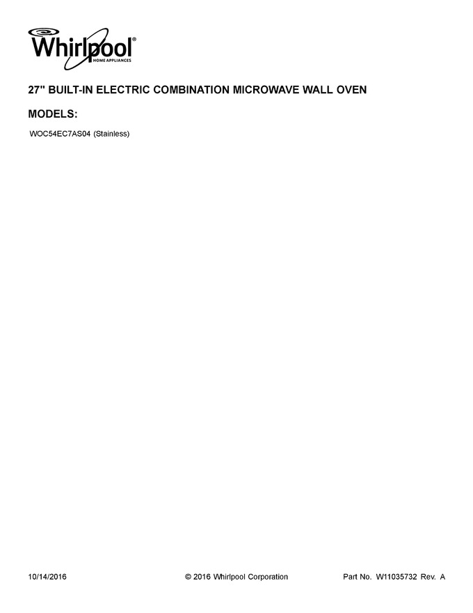 Diagram for WOC54EC7AS04
