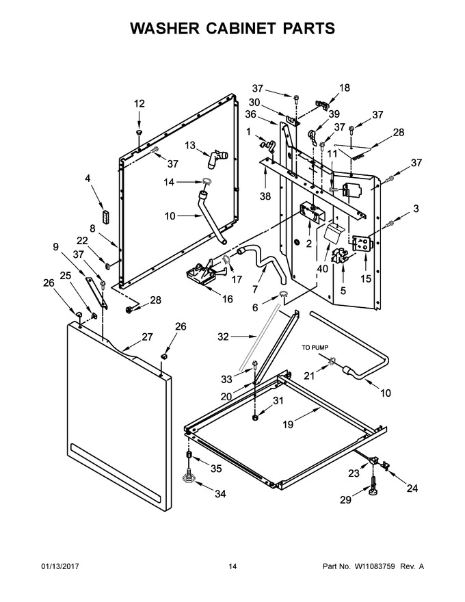 Diagram for WGT4027EW1