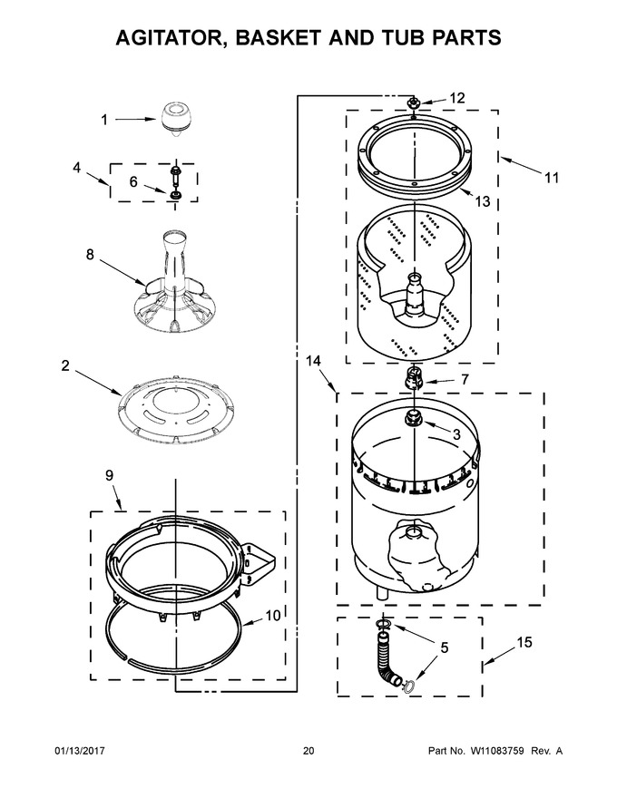 Diagram for WGT4027EW1