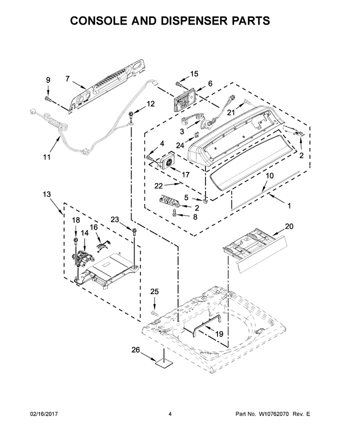 Diagram for WTW7300DW0