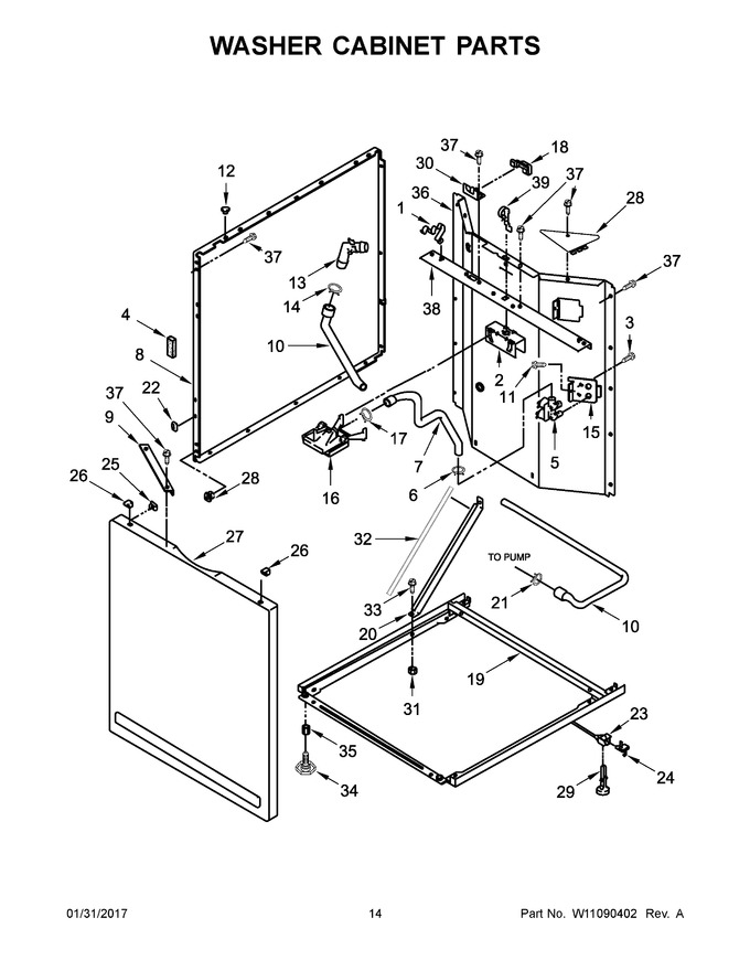 Diagram for YWET4027EW1