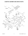 Diagram for 02 - Cooktop, Burner And Grate Parts