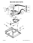 Diagram for 10 - Machine Base Parts
